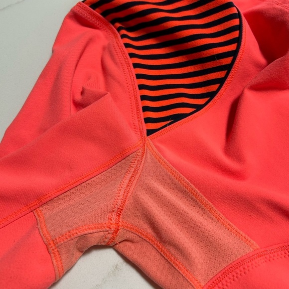Lululemon Women's Orange and Dark Navy Striped Jacket - Picture 8 of 11